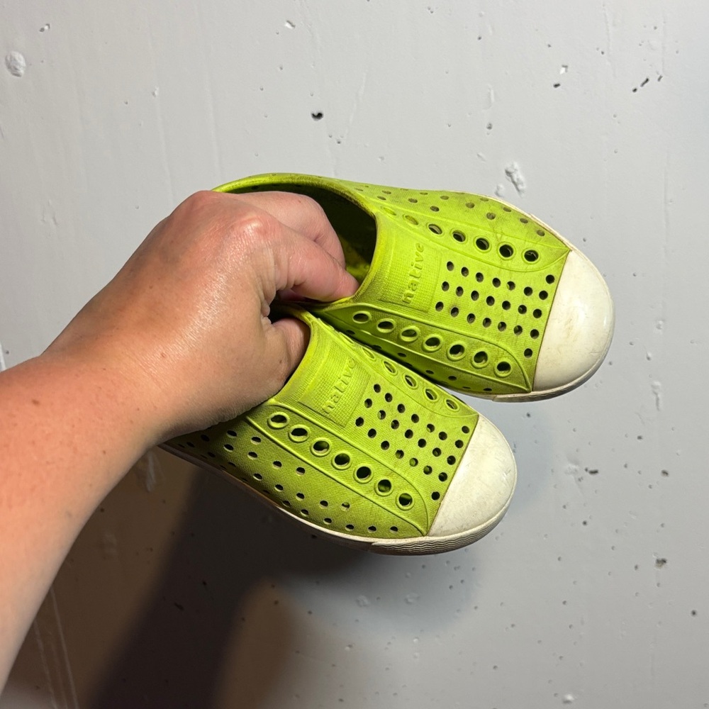 Native Kids Sneakers - Lime Green